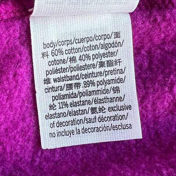 Victorias Secret Pink Fleece Purple Cotton Blend Shorts Embroidered Logo Size XL - Picture 10 of 10